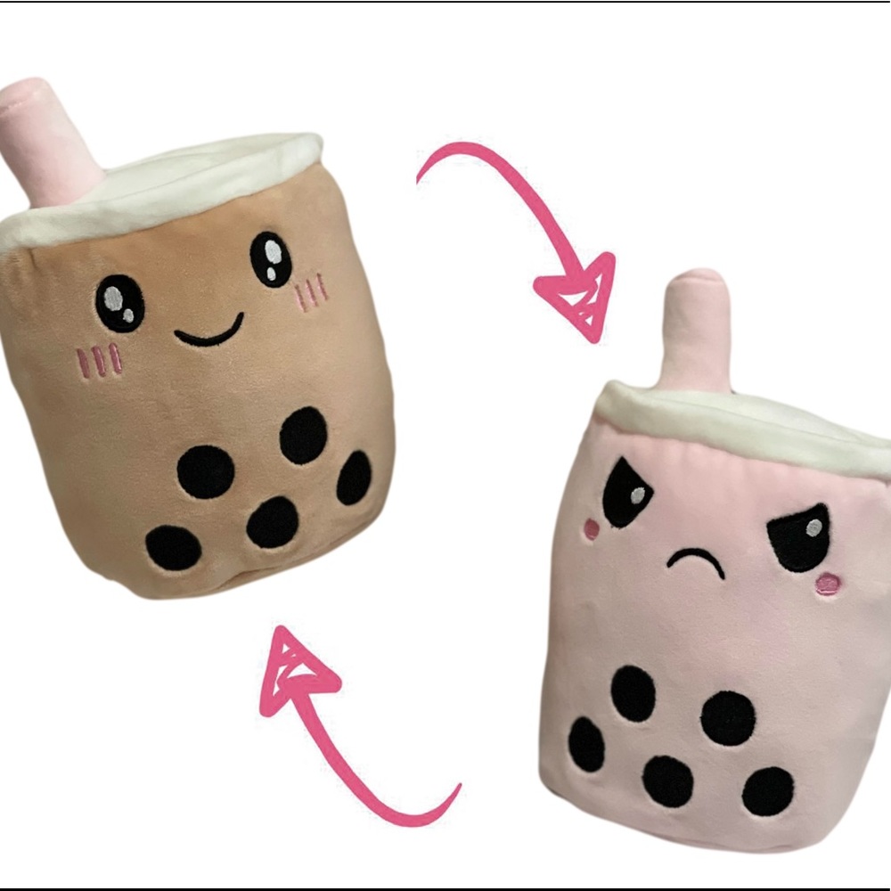 NEW 10” Reversible Boba Plushie with original packaging